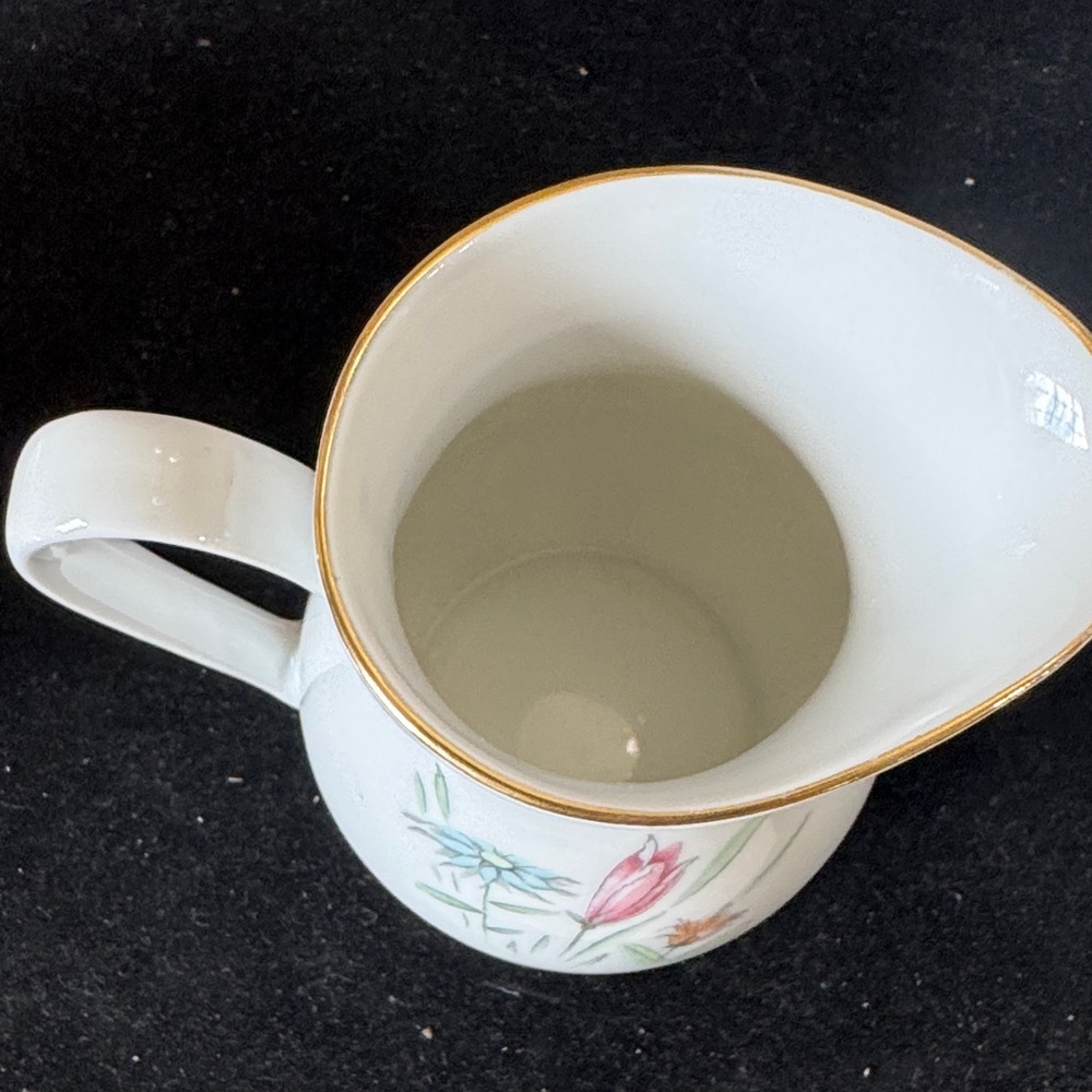 Vintage 1960 Bavaria Wild flower Floral Sugar, and Creamer Serveware Set - Picture 4 of 12